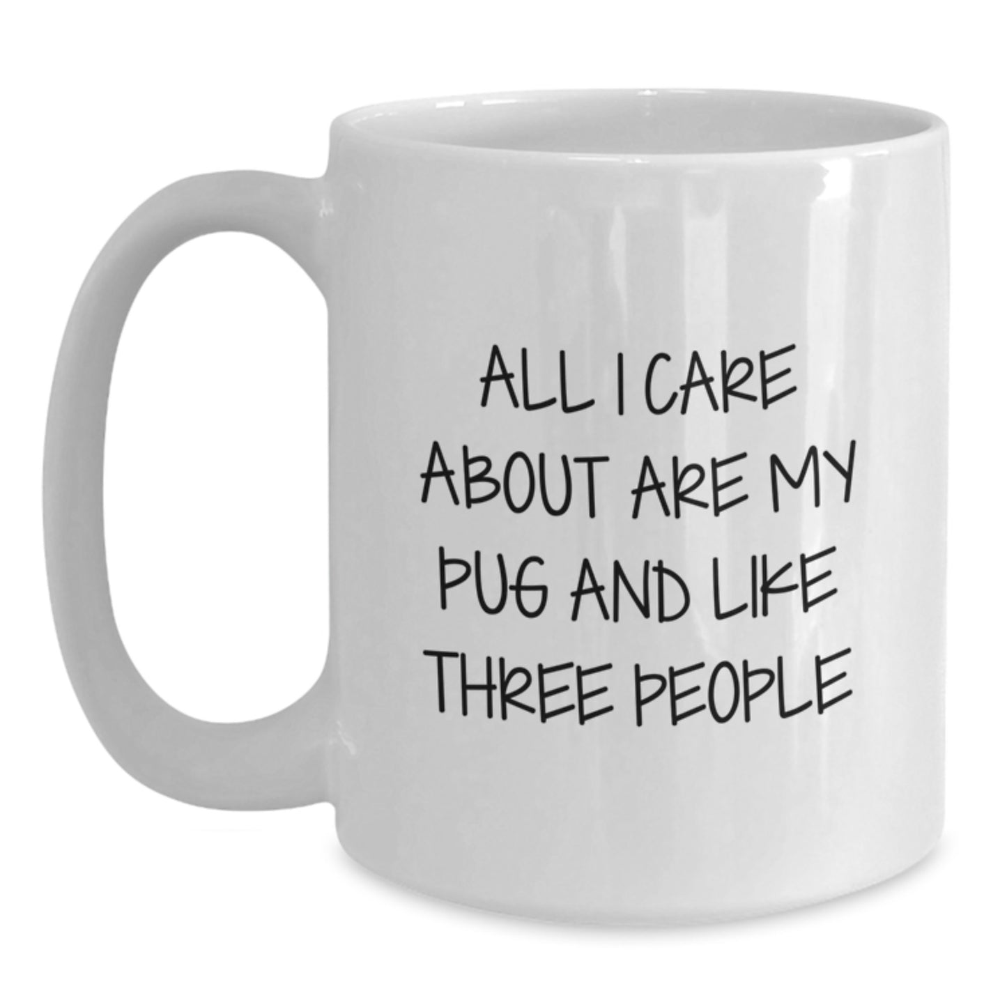 Funny Pug Dog White Coffee Mug Gifts for Pug Lovers, Birthday Unique Gifts from Friends, Pug Dog Enthusiasts - Main