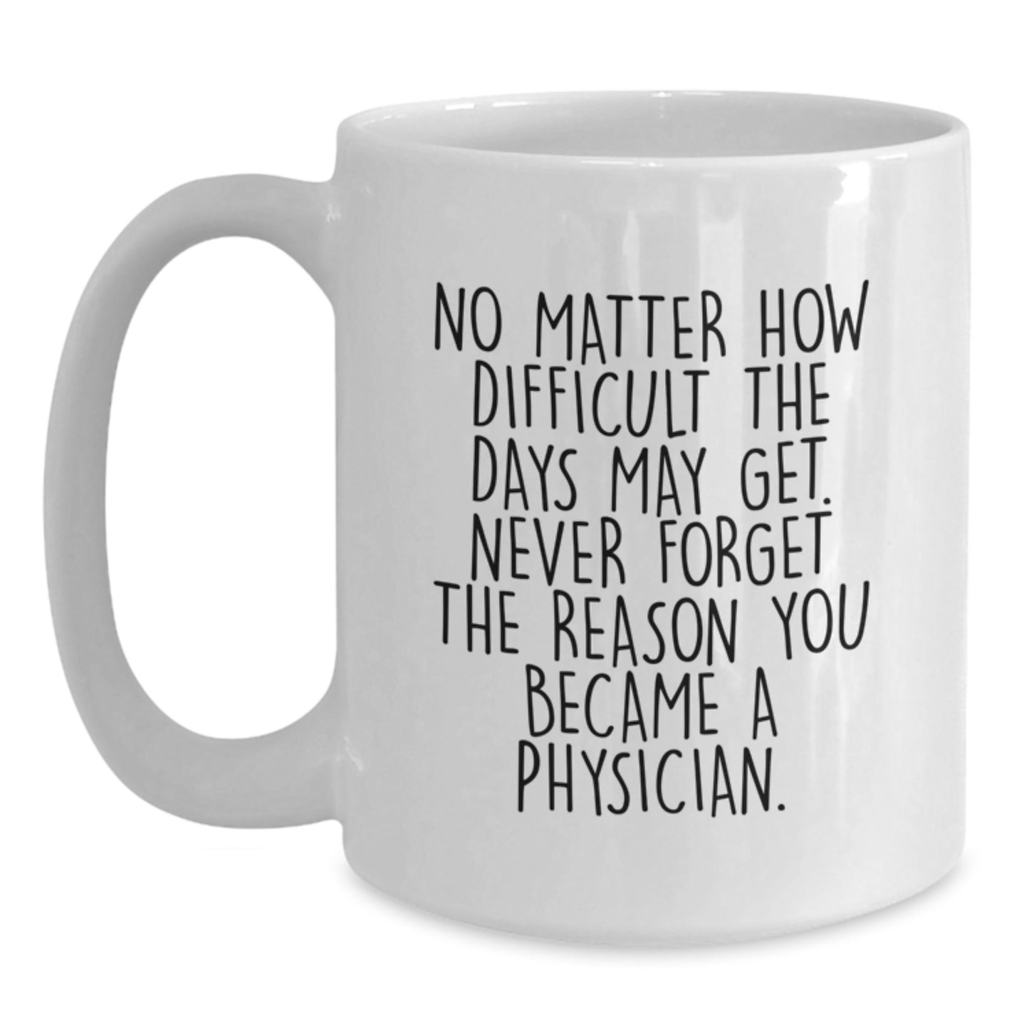 Gifts for Physicians - Inspirational White Coffee Mug - Christmas Unique Gifts from Family - Never Forget Your Reason - 11oz or 15oz Capacity - Main
