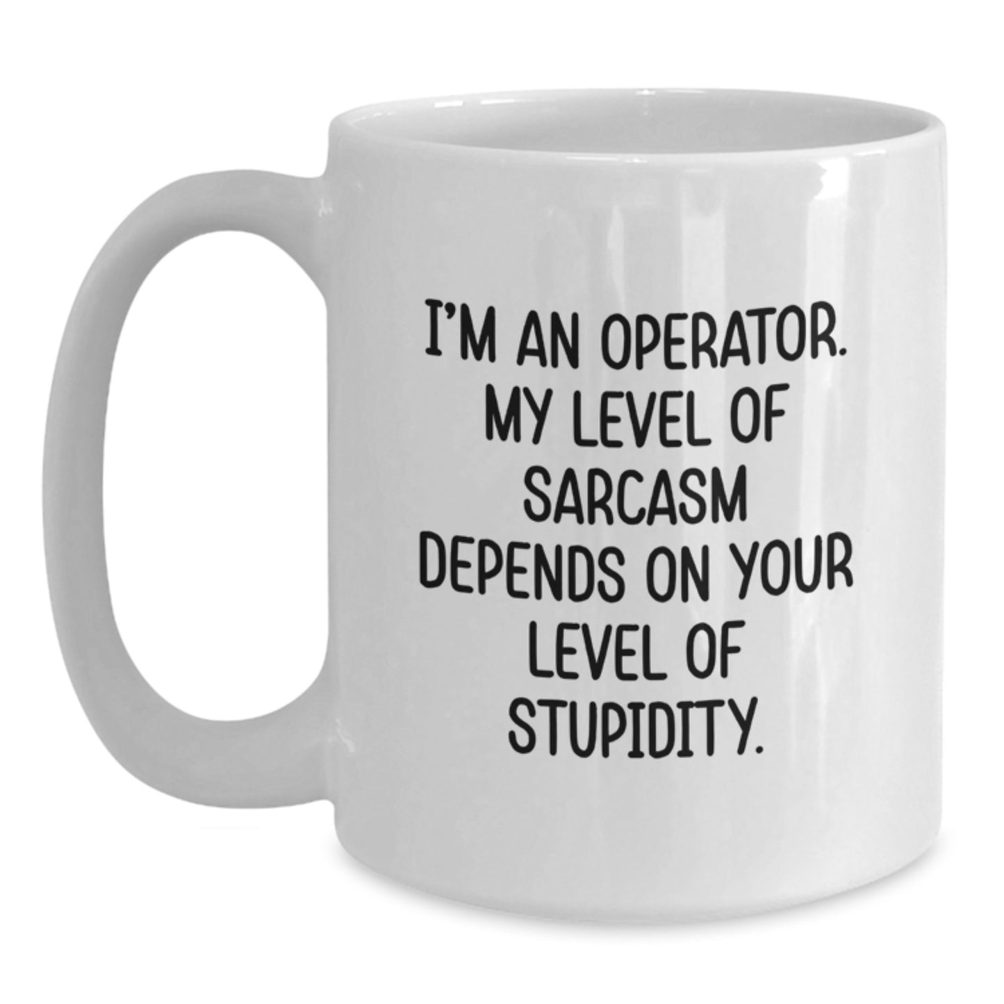 Funny Operator Gifts, White Coffee Mugs for Friends, Operator Christmas Unique Gifts, Gifts from Men to Operator, Operator White Coffee Mug - Main