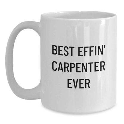 Funny Carpenter Gifts from Friends for Christmas Unique Mug - Main