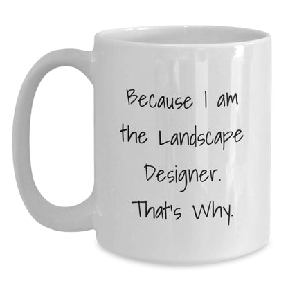 Landscape Designer Christmas White Coffee Mug Funny Quote Gifts from Friends for Men - Main
