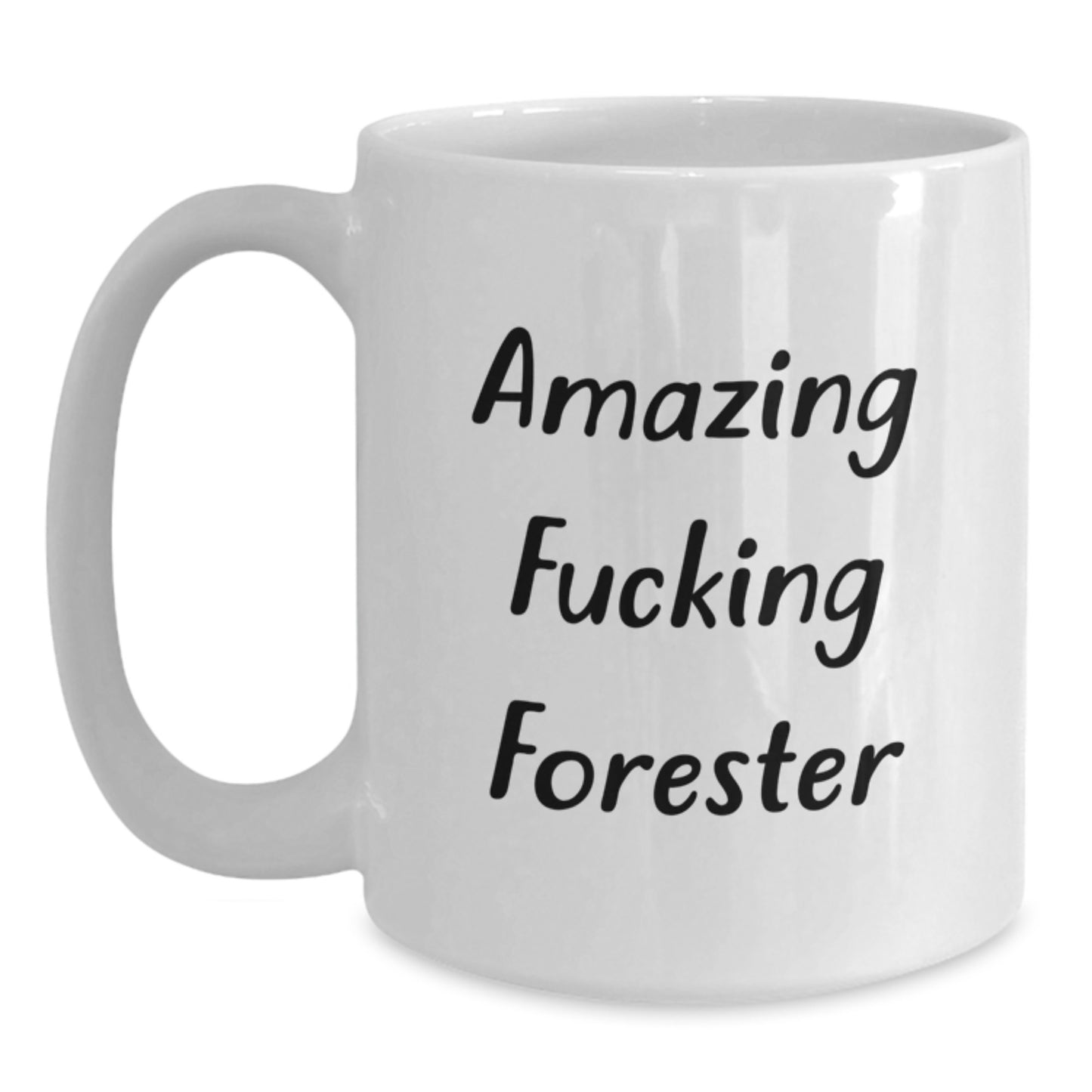 Funny Christmas Unique Gifts from Friends for Forester Enthusiasts, White Coffee Mug, Forester White Coffee Mug Gifts, Amazing F--king Forester Quote - Main