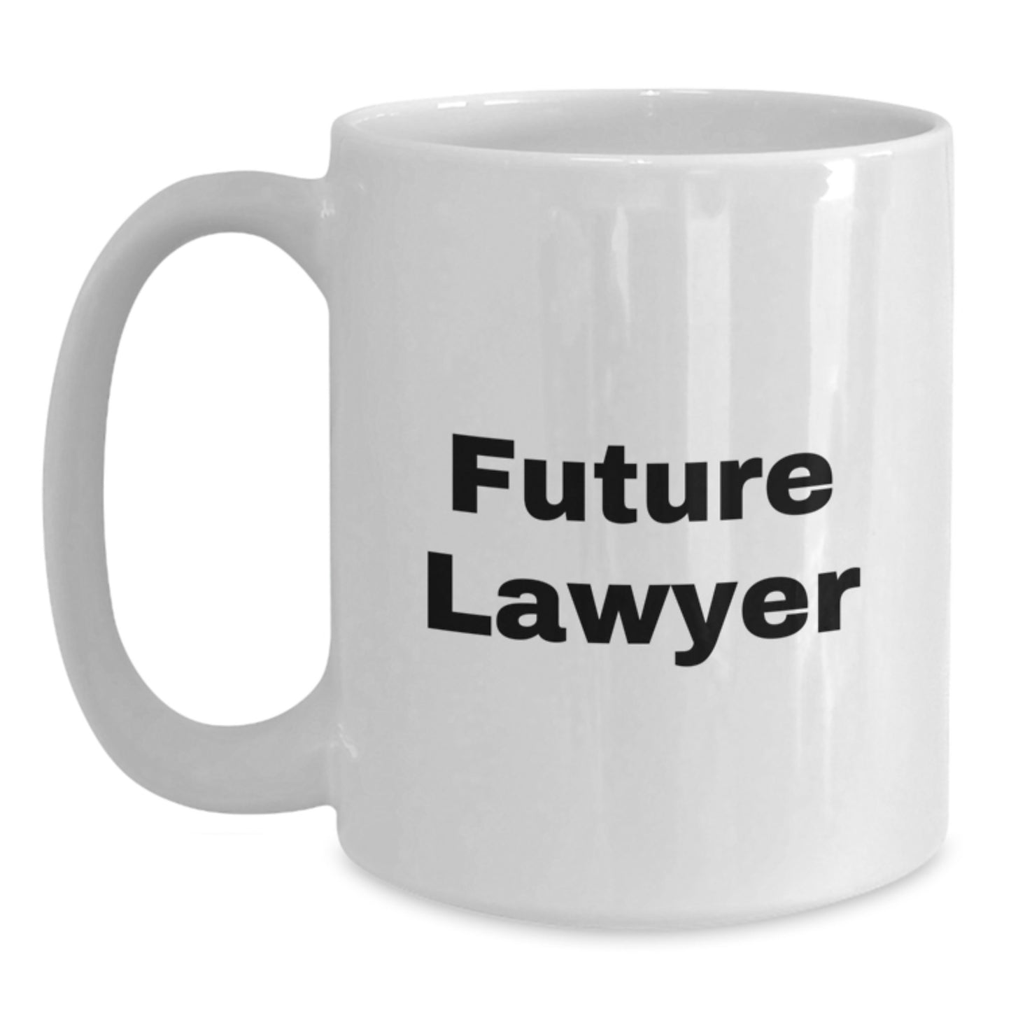 Funny Lawyer Gifts for Men Women Coworkers, Future Lawyer White Coffee Mug, White Ceramic Lawyer Mug for Christmas - Main