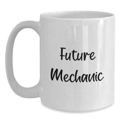 Funny Mechanic Funny Quote Gifts from Friends for Mechanic White Coffee Mug - Christmas Unique Gifts for Men - Main