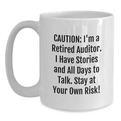 Funny Auditor Gifts for Men - White Coffee Mug, Unique Christmas Unique Gifts from Friends, Coworkers, Family - Main