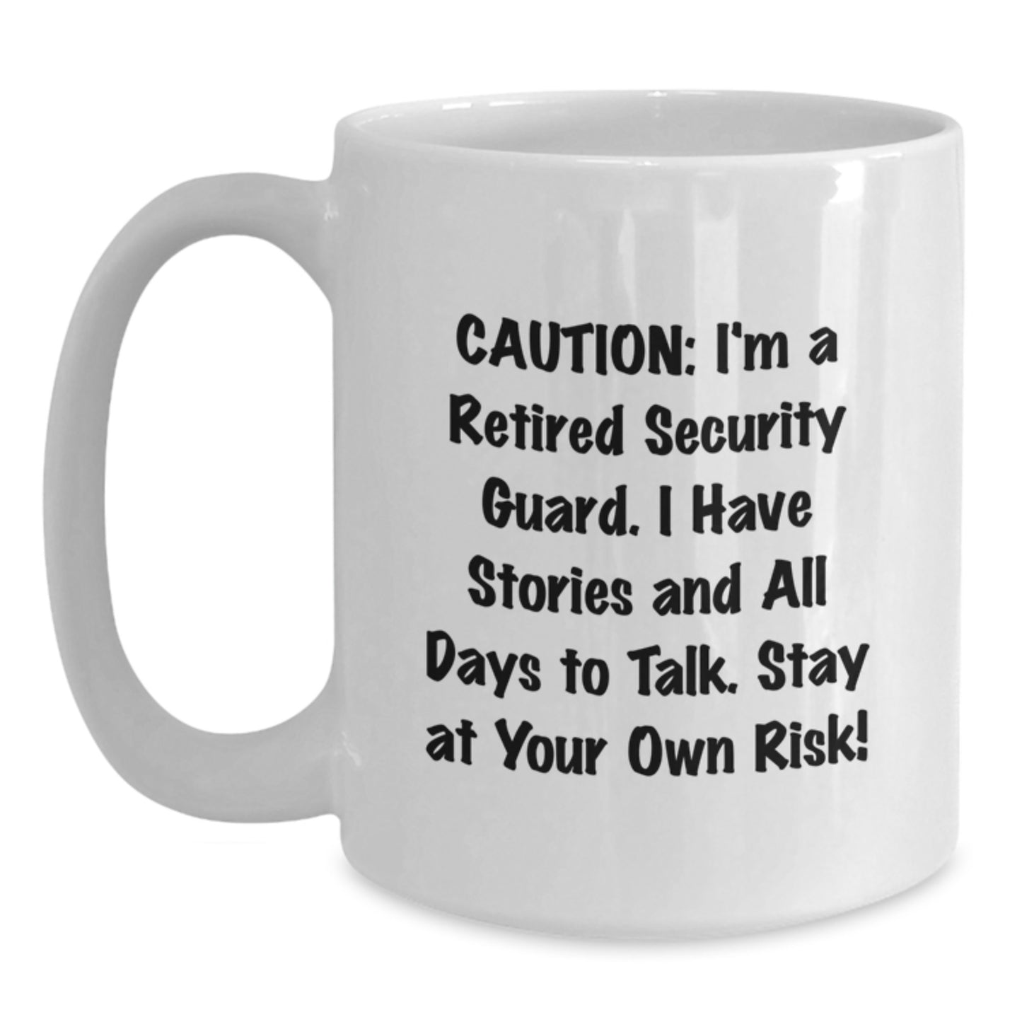 Funny Security Guard Gifts from Friends, White Coffee Mug for Men Security Guard, Christmas Unique Ideas - Main