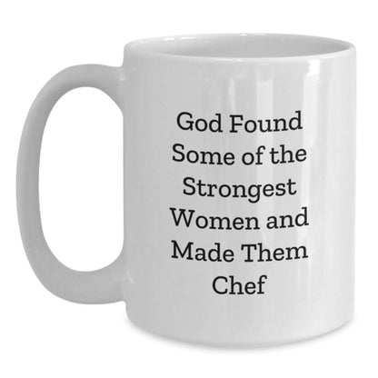 Funny Chef White Coffee Mugs for Women Friends, Gifts from Women for Chef, Unique Christmas Unique Gifts for Chef Friends - Main