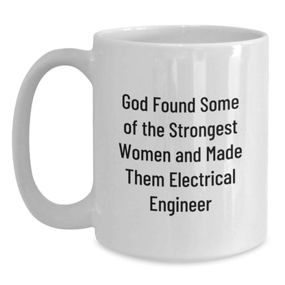 Funny Inspirational Gifts from Men to Electrical Engineer Friends on Christmas Mornings with White Coffee Mug Made from Ceramic - Main