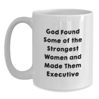 Funny Executive White Coffee Mugs Gifts from Friends and Family for Christmas Unique Presents - Main