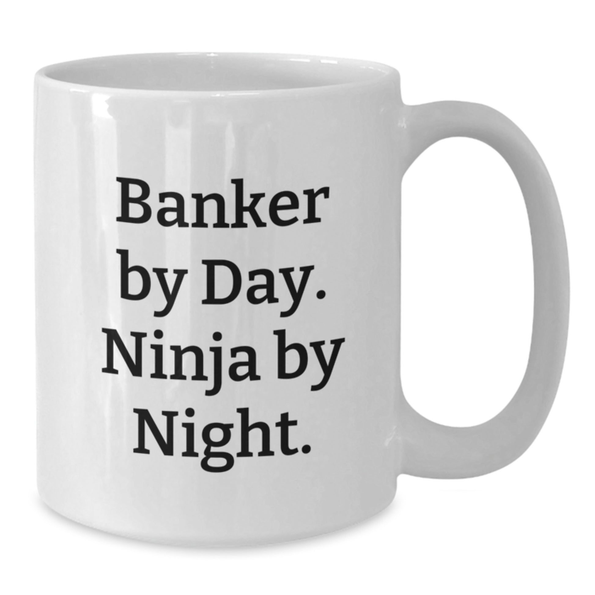 Funny Banker White Coffee Mug Gifts for Men from Coworkers, Perfect for a Christmas Unique Gift Idea - Additional