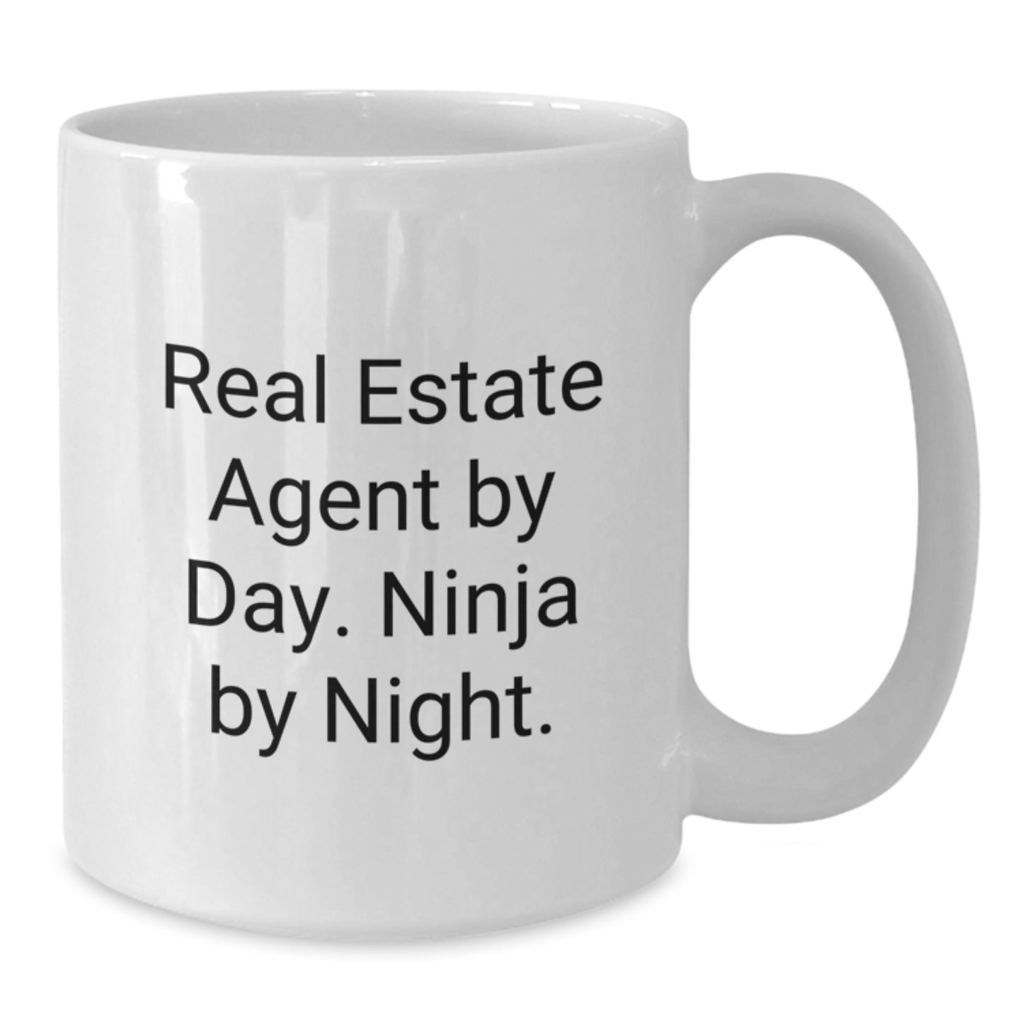 Funny Real Estate Agent White Coffee Mugs Gifts from Friends for Real Estate Agent By Day. Ninja By Night. Christmas Unique Presents - Additional
