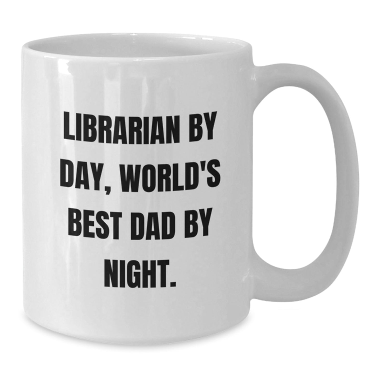 Funny Librarian Gifts for Men, Unique White Coffee Mugs from Dad for Christmas Unique Gifts - Additional