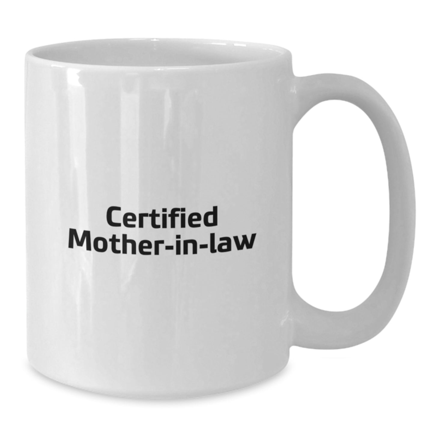 Funny Mom-in-law Gifts for Christmas Unique Presents from Family, White Coffee Mug with 'Certified Mom-in-law' Quote - Additional