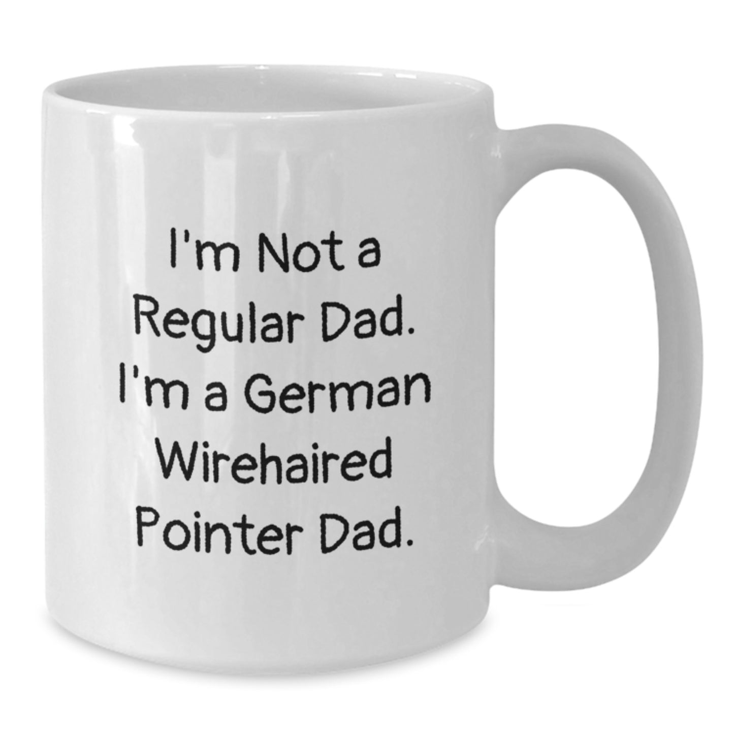 Funny German Wirehaired Pointer Dad White Coffee Mug Gifts from Men, Gifts for German Wirehaired Pointer Dog Lovers, Birthday Unique Treats - Additional