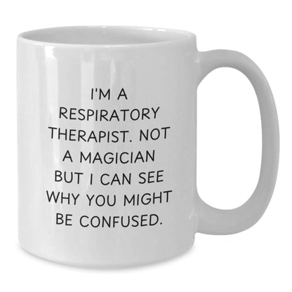 Funny Respiratory Therapist Gifts from Friends for White Coffee Mug Christmas Unique - Additional