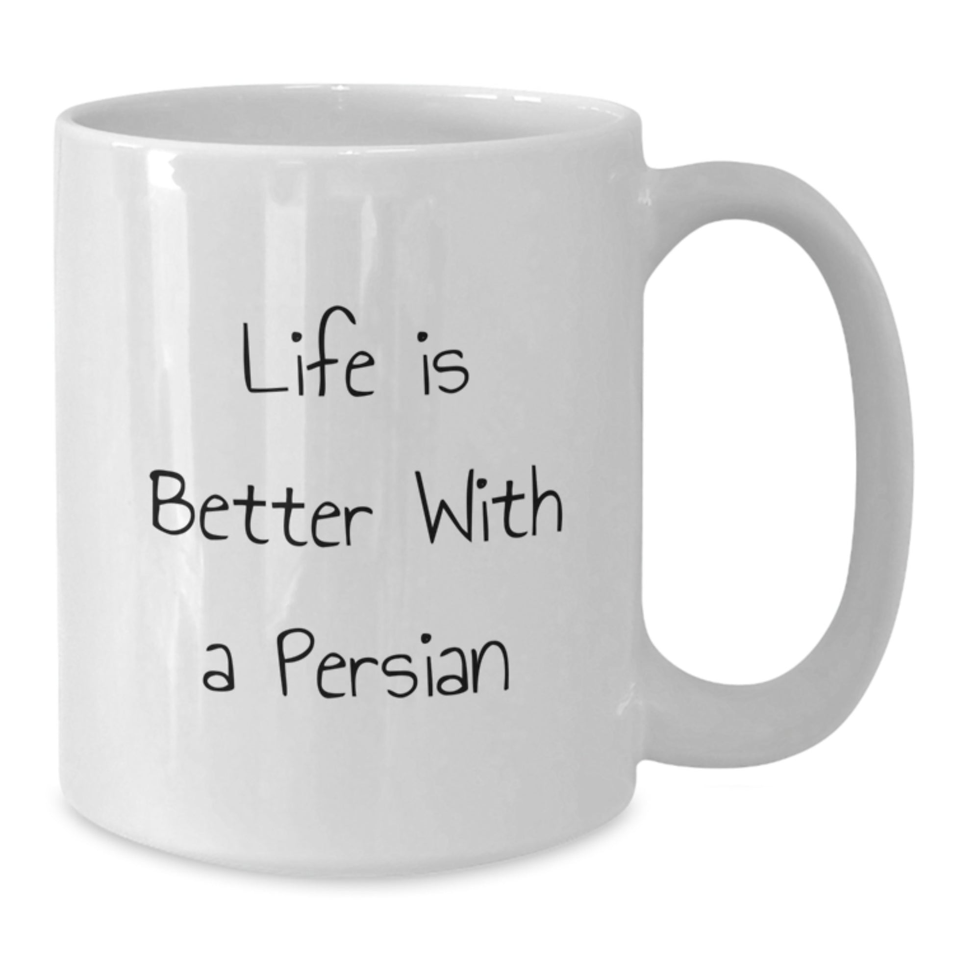 Gifts for Persian Cat Lovers, Funny White Coffee Mug, Birthday Unique Gifts from Friends, Family, or Coworkers - Life Is Better With A Persian - Additional