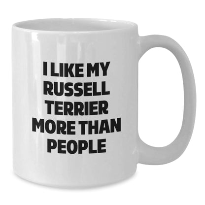 Russell Terrier Dog Lovers Funny Quote Gifts from Friends, Unique Birthday Unique Gifts for Russell Terrier Dog Owners, White Coffee Mug - Additional