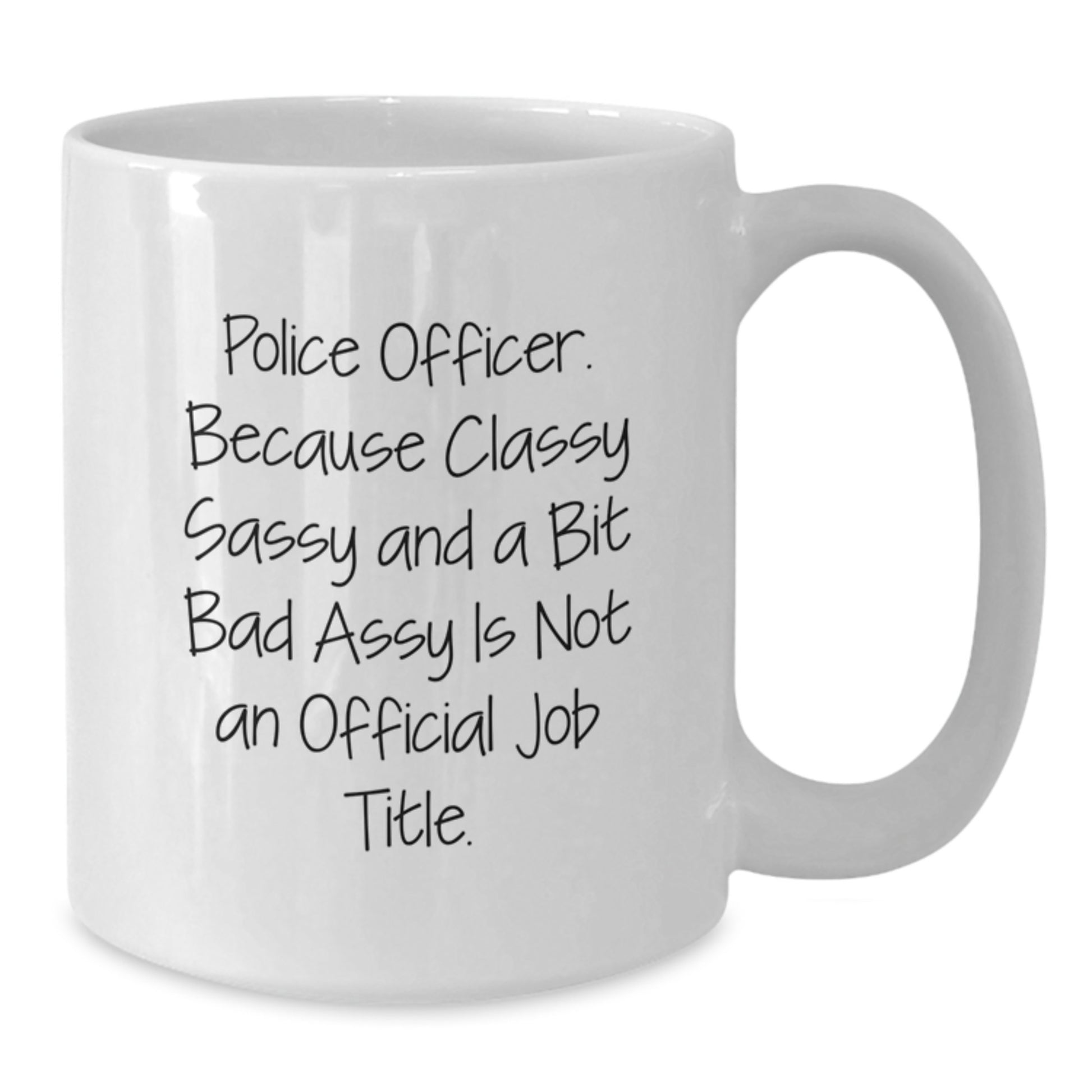 Funny Police Officer Gifts from Friends, White Coffee Mug for Police Officer Men, Graduation Unique Gifts for Police Officer - Additional