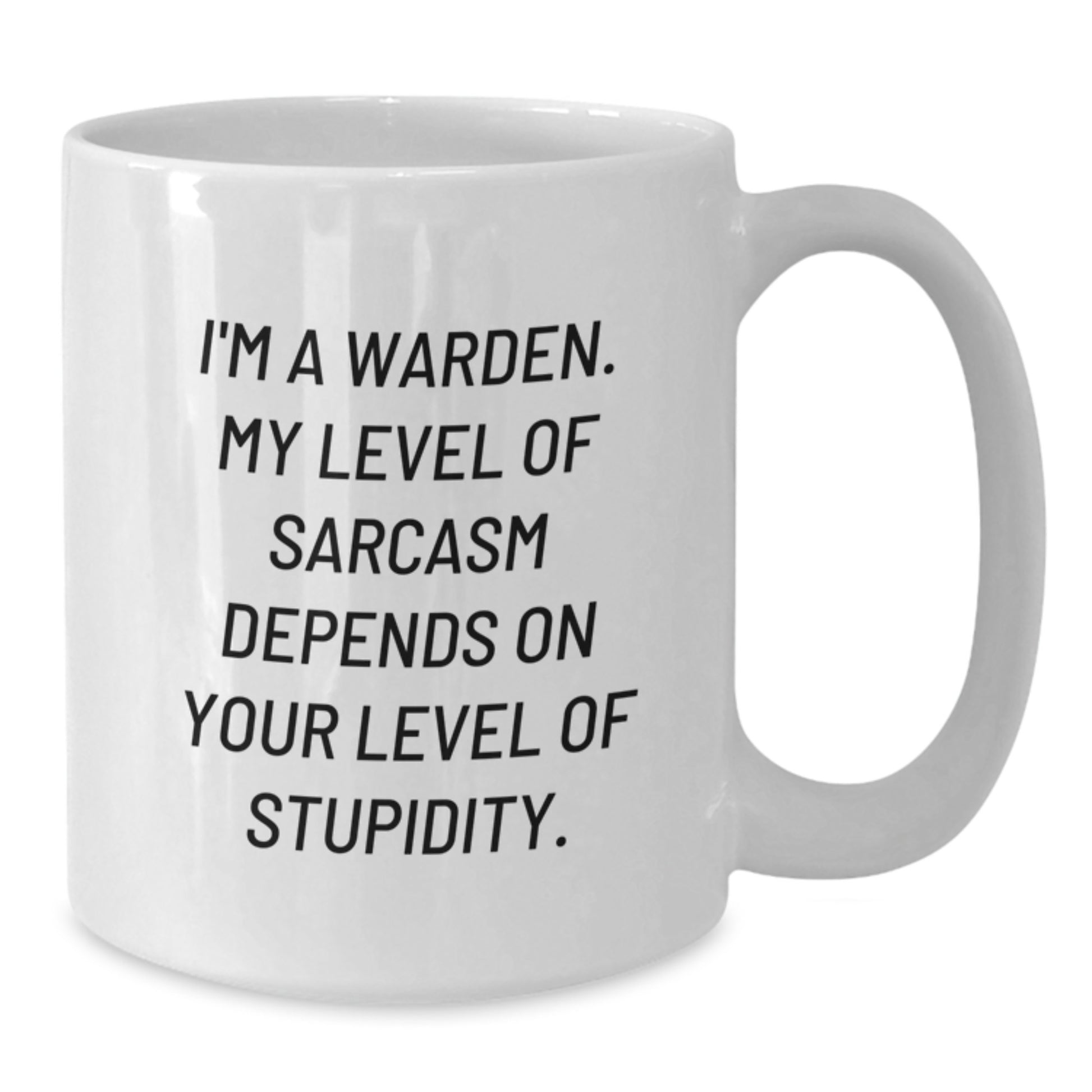Merry Christmas Unique Warden Gifts for Men from Friends - Funny White Coffee Mug 15oz - Additional