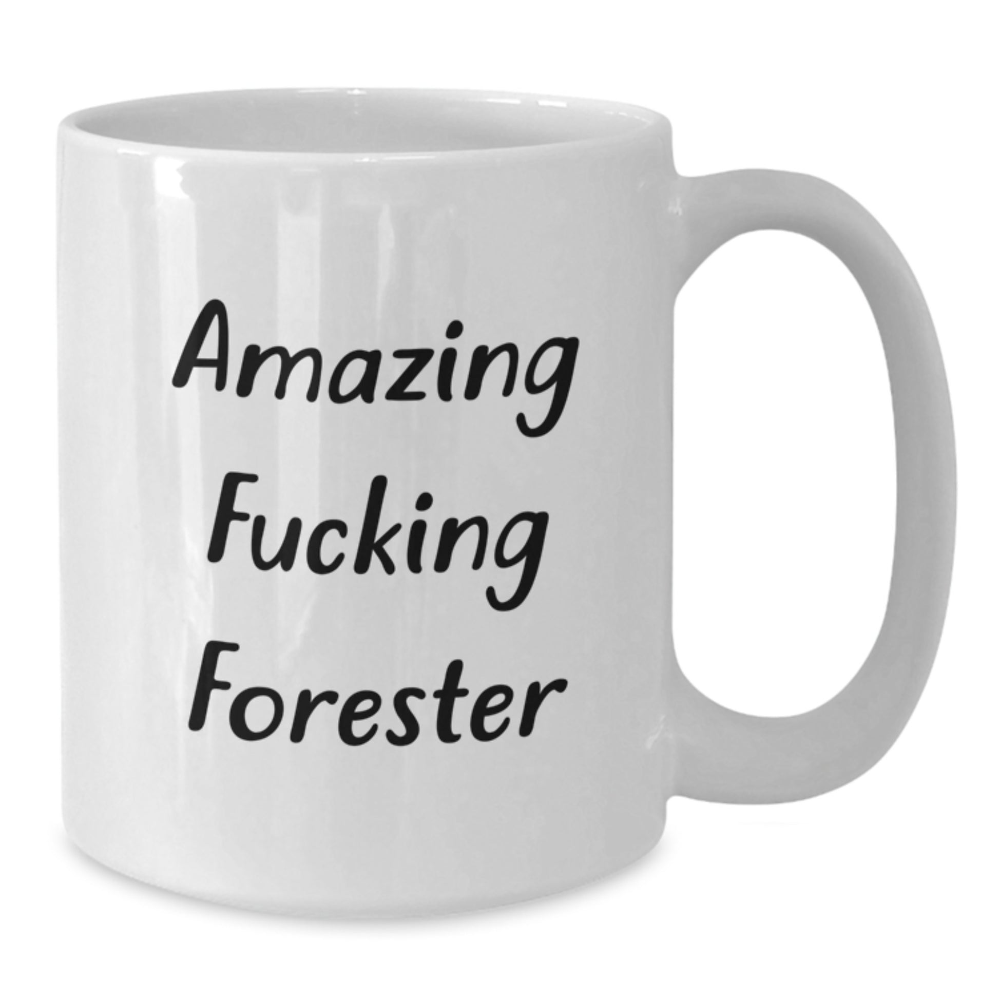 Funny Christmas Unique Gifts from Friends for Forester Enthusiasts, White Coffee Mug, Forester White Coffee Mug Gifts, Amazing F--king Forester Quote - Additional