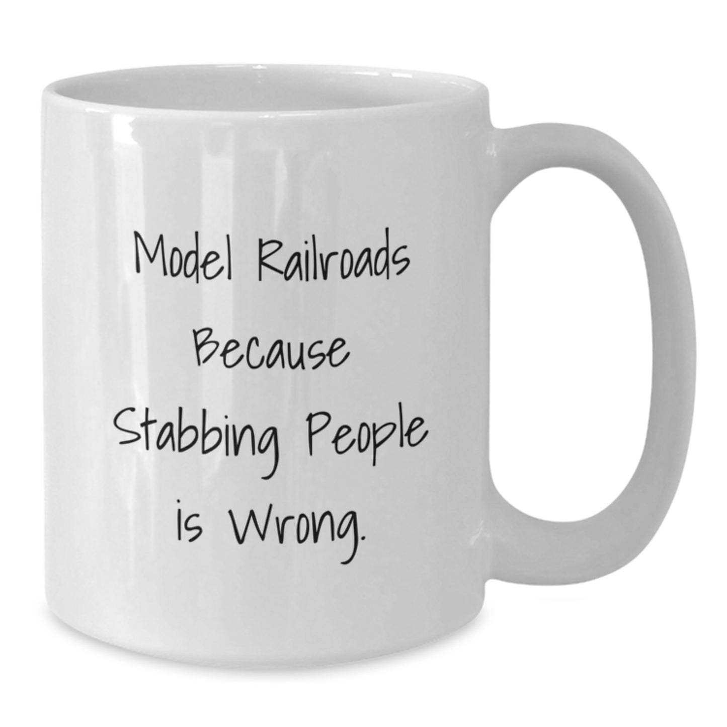 Funny Model Railroads Enthusiasts Gifts from Friends for Christmas Unique Model Railroads Lovers White Coffee Mugs - Additional