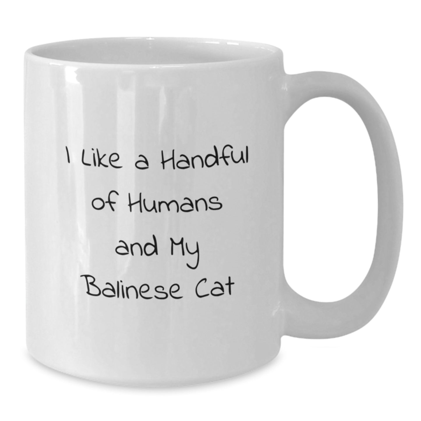 Unique Balinese Cat Gifts for Men from Women, Funny Quote White Coffee Mugs for Christmas, 11oz or 15oz Ceramic Mug - Additional