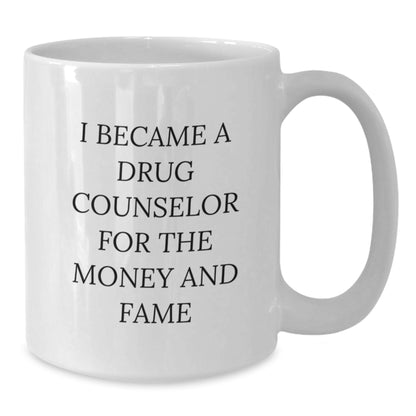 Funny Drug Counselor Quotes Gifts from Family for Men Friends Women White Coffee Mug Christmas Unique - Additional