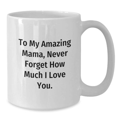 Funny Mama Gifts for Christmas White Coffee Mug, Gifts from Men to Mama, 11oz or 15oz - Additional