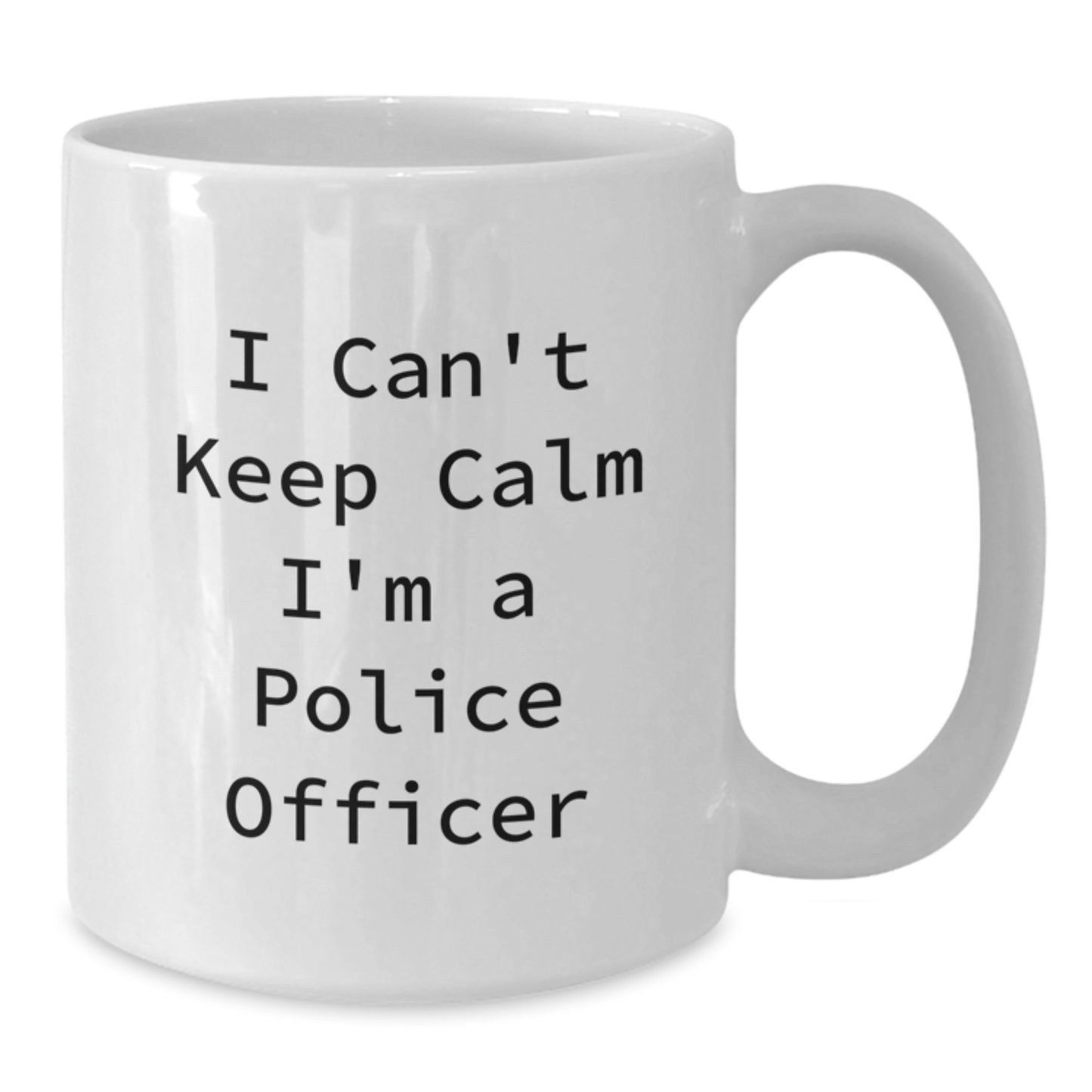 Funny Police Officer Gifts for Men, I'm a Police Officer White Coffee Mug, Unique Christmas Memorable Presents - Additional
