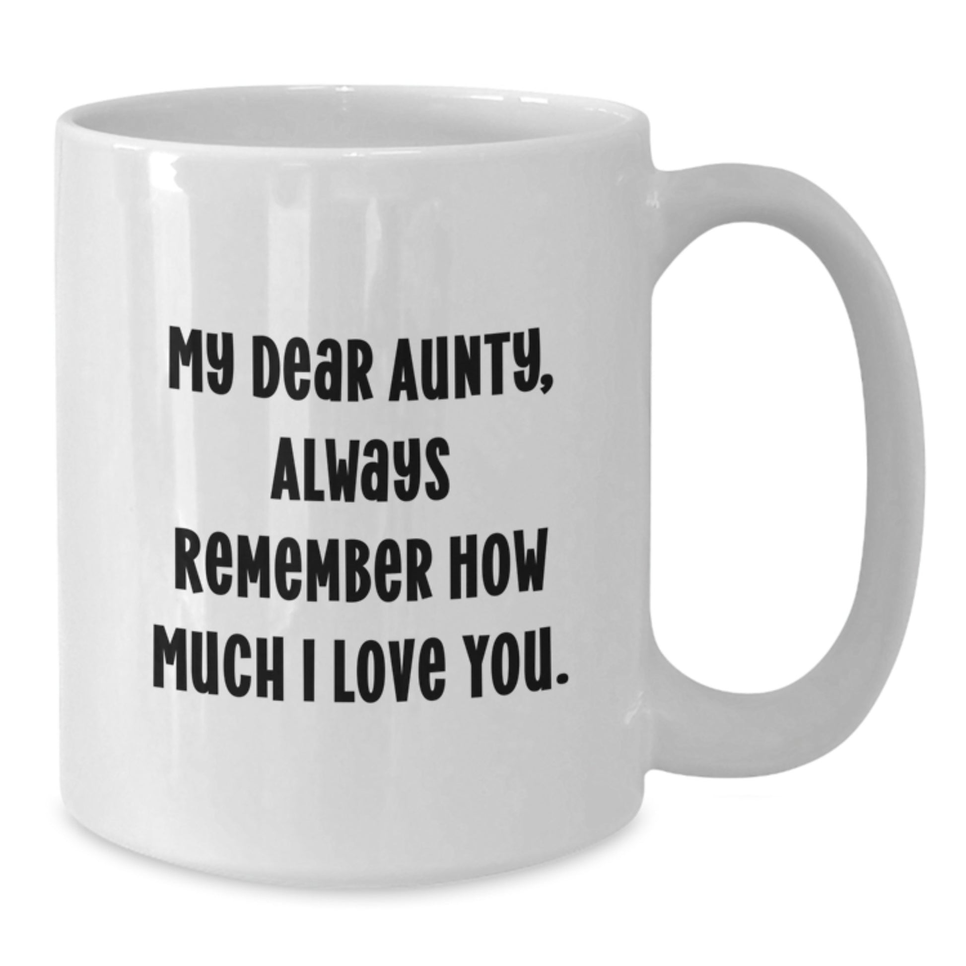 Funny Aunty Quotes White Coffee Mug Gifts from Men to Aunty, Unique Christmas Unique Gifts for Her - Additional