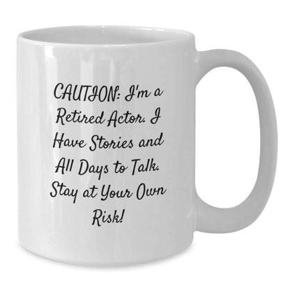 Funny Actor Gift Mug for Actor Friends - Gifts from Friends to Actor - White Coffee Mug for Actor Enthusiasts - Christmas Unique Gifts - Additional