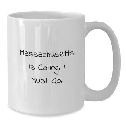 Massachusetts White Coffee Mug Gifts from Friends and Family for Christmas Unique Presents - Additional