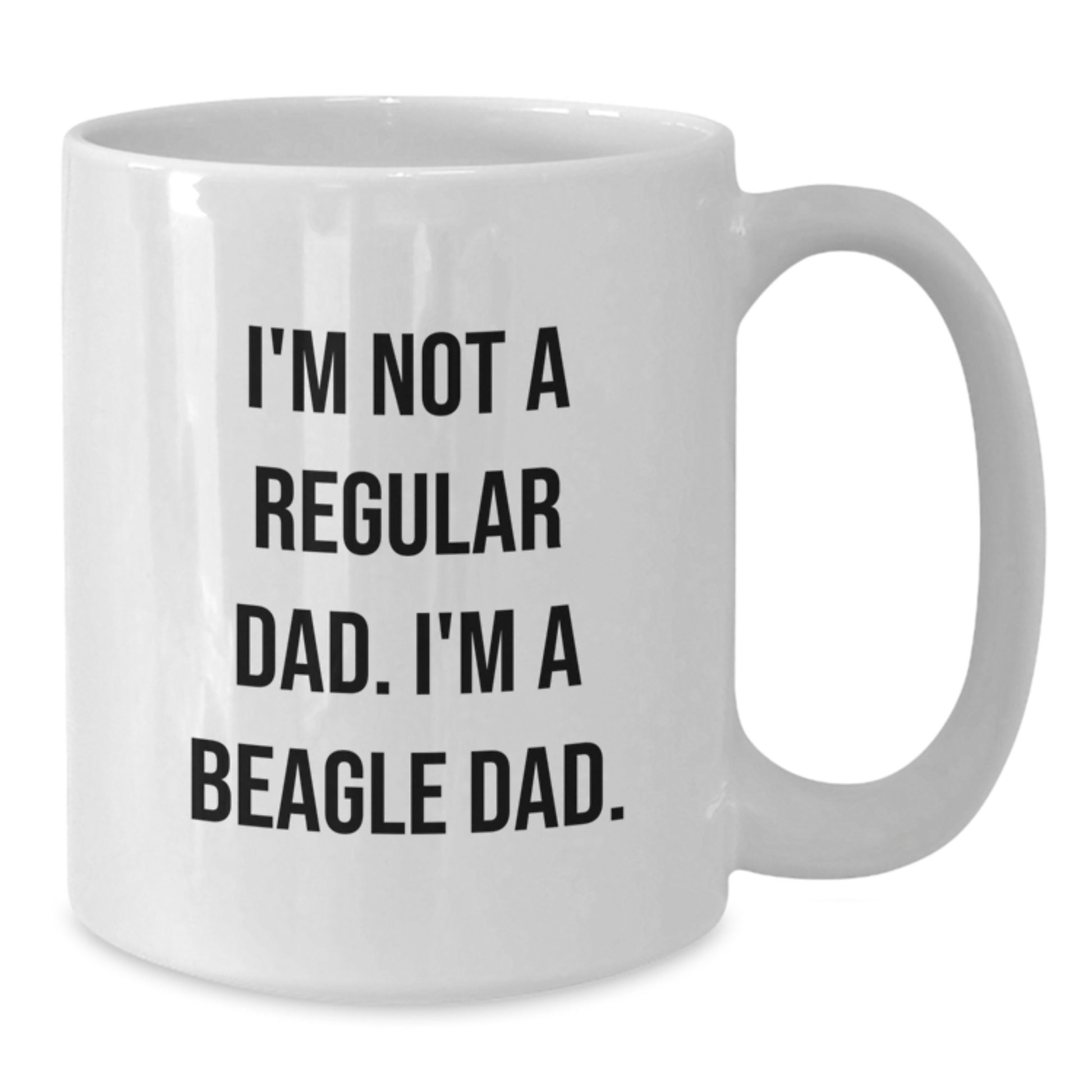 Funny Beagle Dad Gifts for Him, Unique White Coffee Mug for Beagle Lovers, Christmas Unique Gift Ideas from Dad to Son - Additional