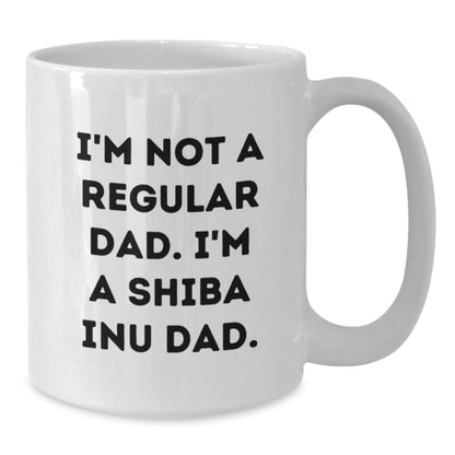 Funny Shiba Inu Dad Gifts from Dad to Shiba Inu Dog Lover, Unique White Coffee Mug for Christmas Morning - Additional