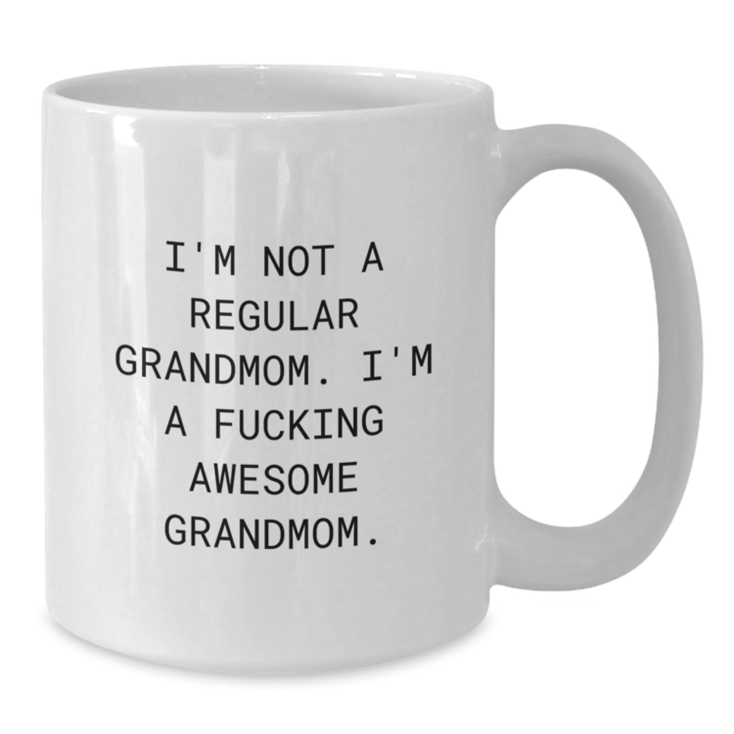 Funny Grandmom Gifts from Men to Women, White Coffee Mug, Christmas Unique Presents - Additional