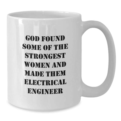 Funny Electrical Engineer Mug Gifts from Men to Women Friends on Christmas Unique Presents for Electrical Engineer White Coffee Mug - Additional