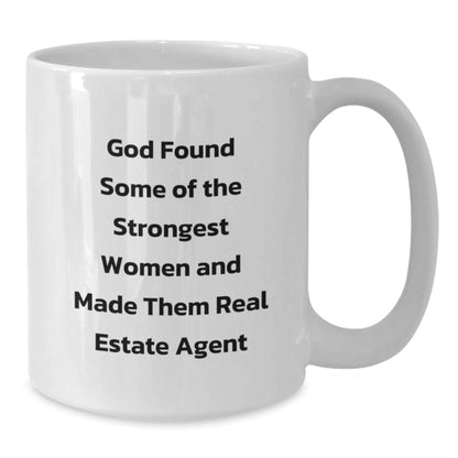 Funny Real Estate Agent White Coffee Mug Gifts from Men to Friends and Family, Perfect for Christmas Unique - Additional