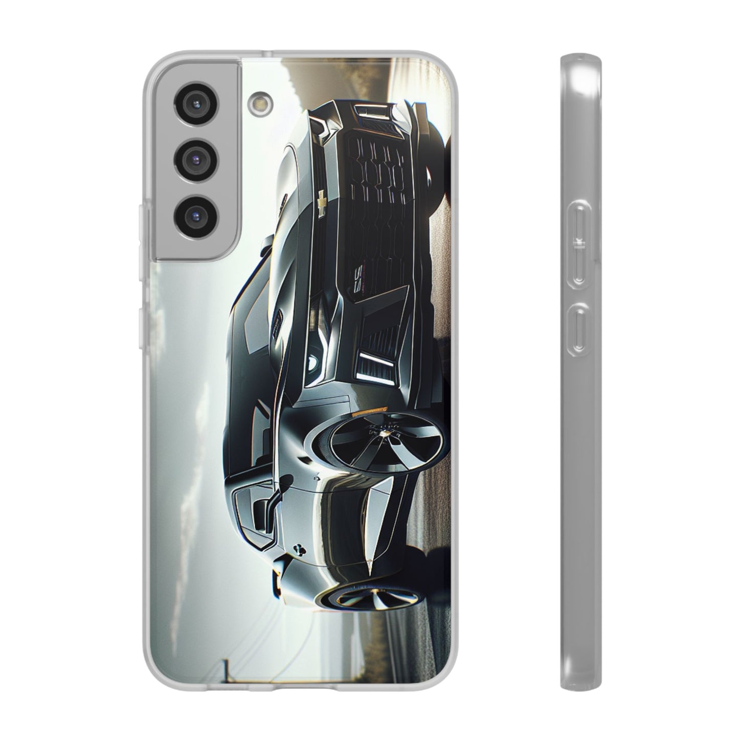 Flexi Phone Case for iPhone & Samsung – 2022 Chevy Camaro SS Car Design Protective Cover