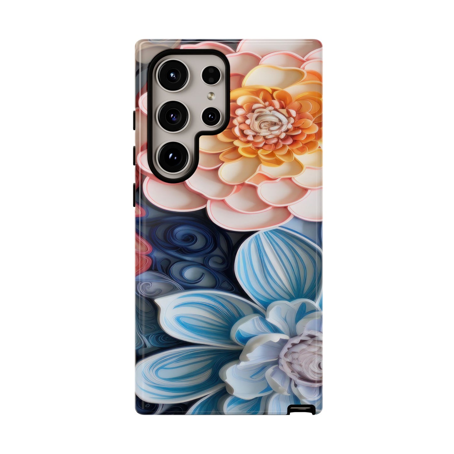 Succulent Phone Case, Echeveria Plant Design - Tough Case, Protective Cover, Cactus Lover Gift, Botanical Phone Accessory
