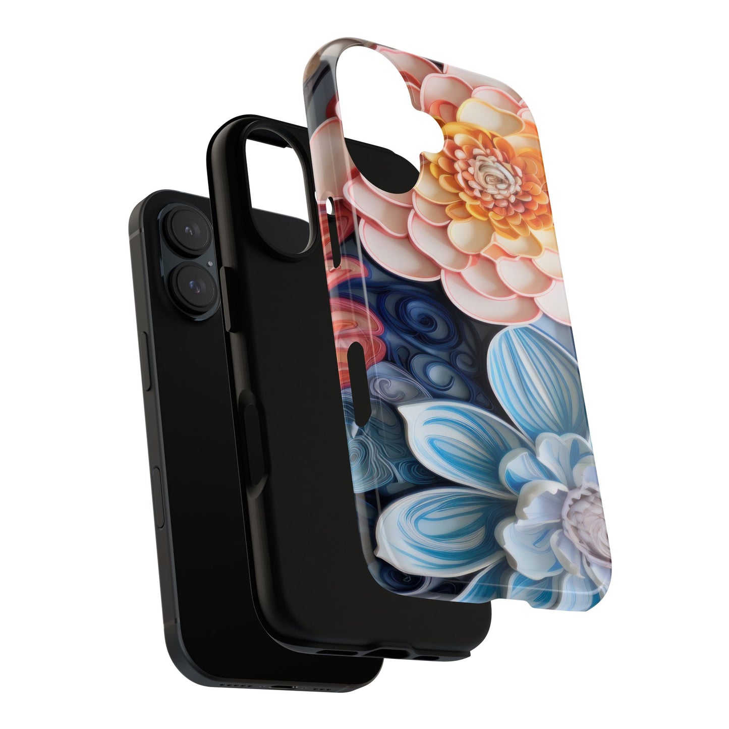 Succulent Phone Case, Echeveria Plant Design - Tough Case, Protective Cover, Cactus Lover Gift, Botanical Phone Accessory