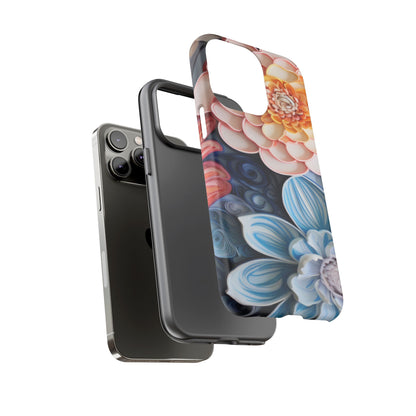 Succulent Phone Case, Echeveria Plant Design - Tough Case, Protective Cover, Cactus Lover Gift, Botanical Phone Accessory