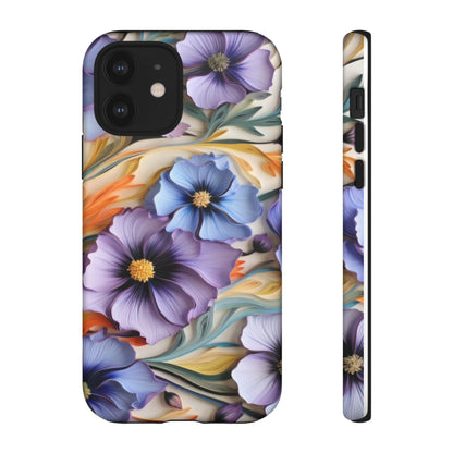 Tough Cases, Cosmos Flower Phone Cover, Floral Phone Case, Protective Phone Shell, Botanical Phone Skin, Flower Pattern
