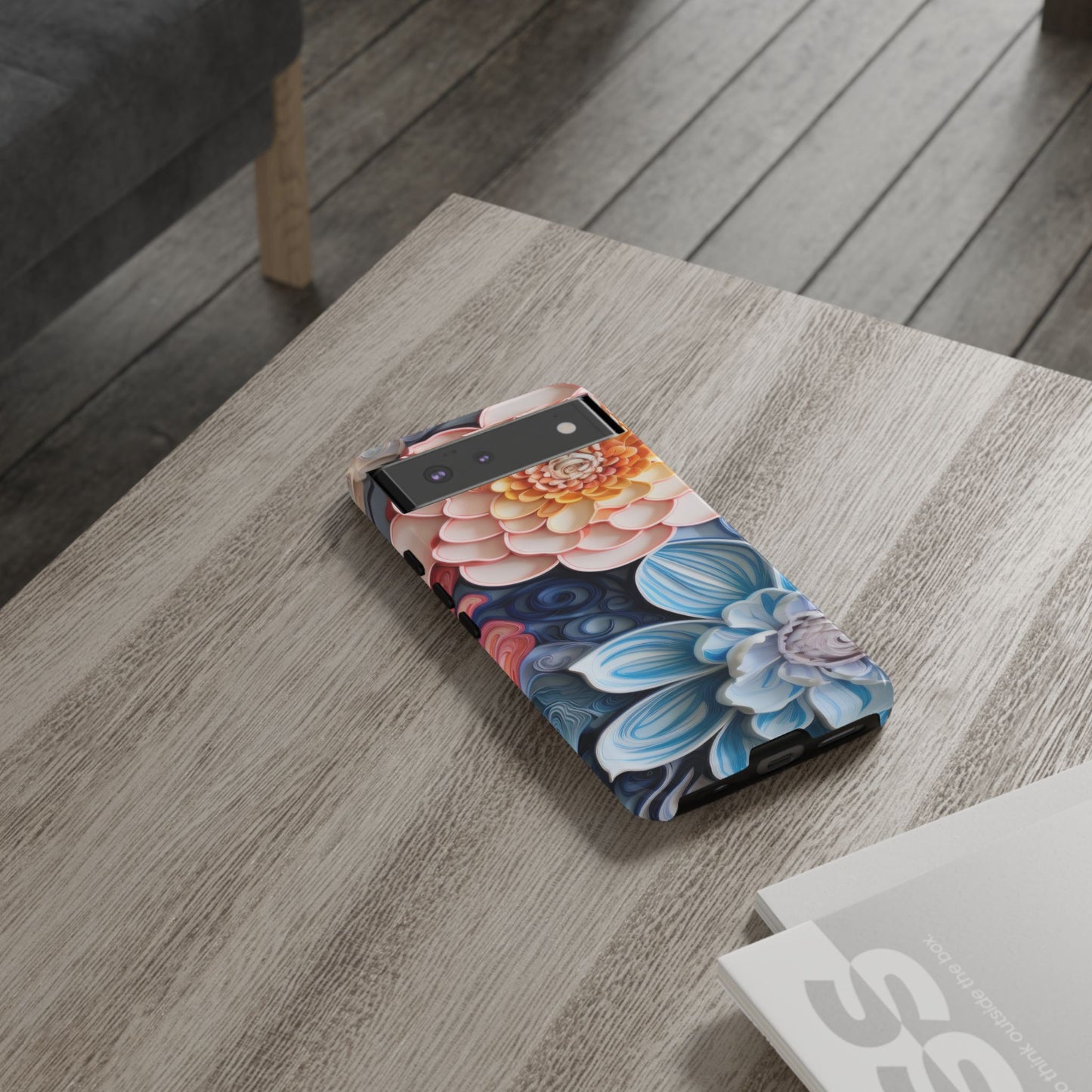Succulent Phone Case, Echeveria Plant Design - Tough Case, Protective Cover, Cactus Lover Gift, Botanical Phone Accessory