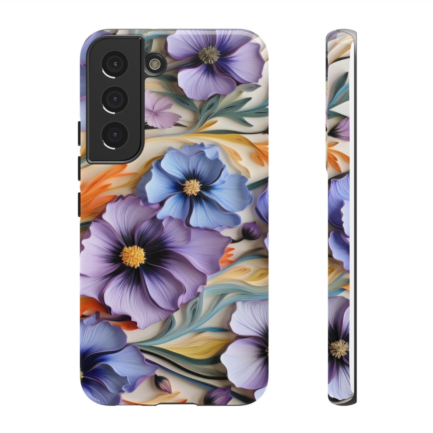 Tough Cases, Cosmos Flower Phone Cover, Floral Phone Case, Protective Phone Shell, Botanical Phone Skin, Flower Pattern