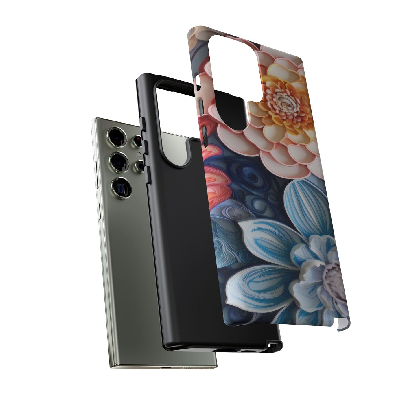 Succulent Phone Case, Echeveria Plant Design - Tough Case, Protective Cover, Cactus Lover Gift, Botanical Phone Accessory