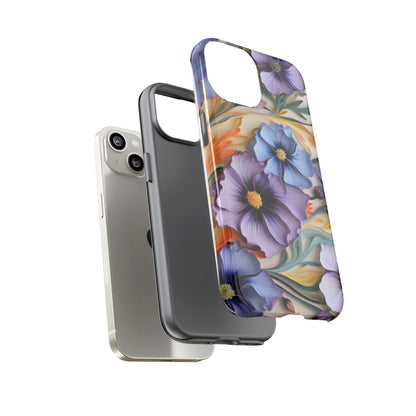 Tough Cases, Cosmos Flower Phone Cover, Floral Phone Case, Protective Phone Shell, Botanical Phone Skin, Flower Pattern