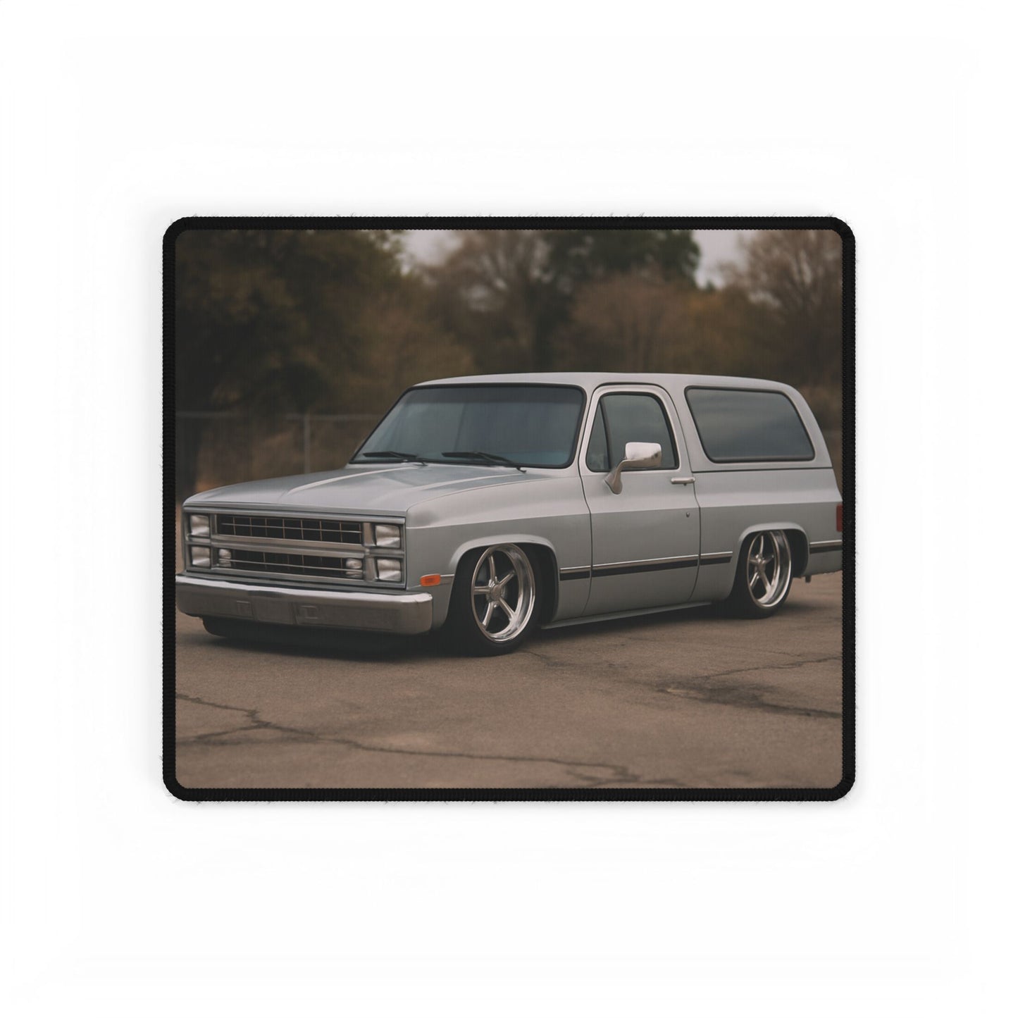Lowered 1986 Chevy Blazer Desk Mat – Custom Truck Design Mouse Pad for Chevy Enthusiasts