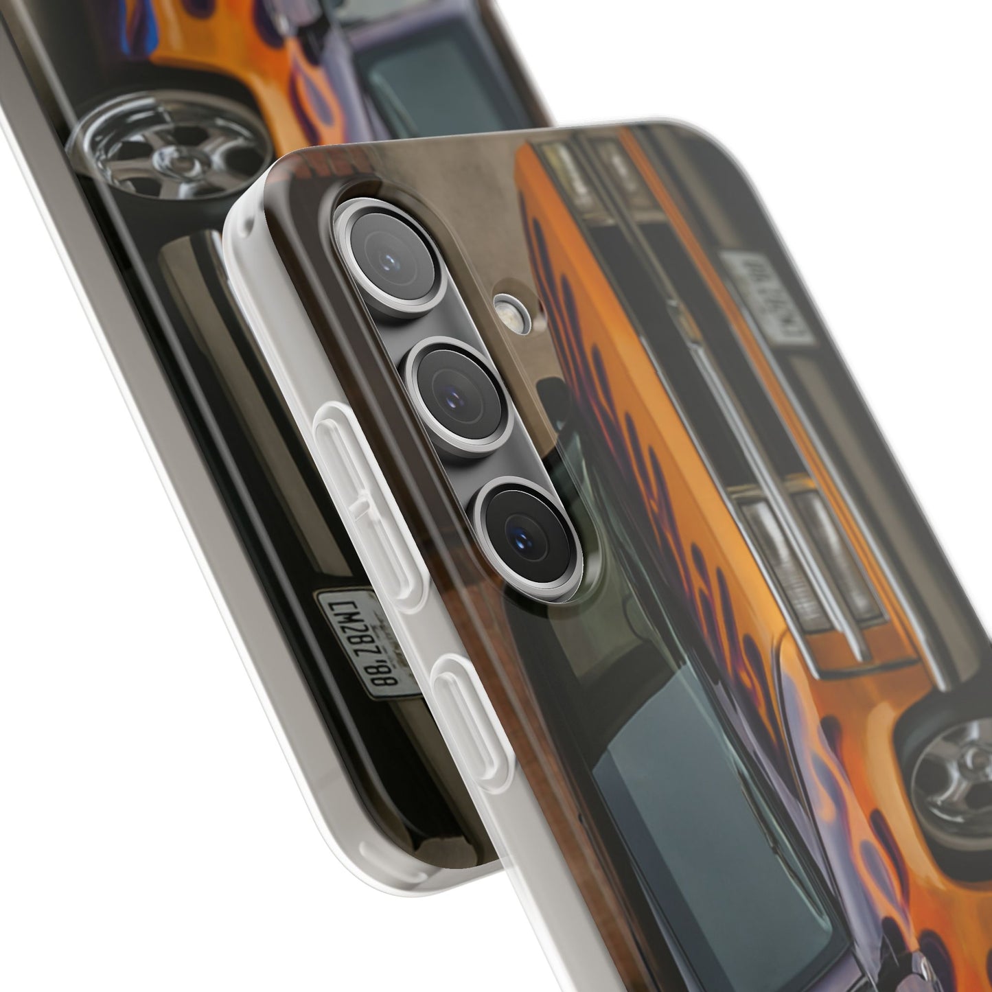 Phone Cases - 1996 Chevy Tahoe with Flames Design
