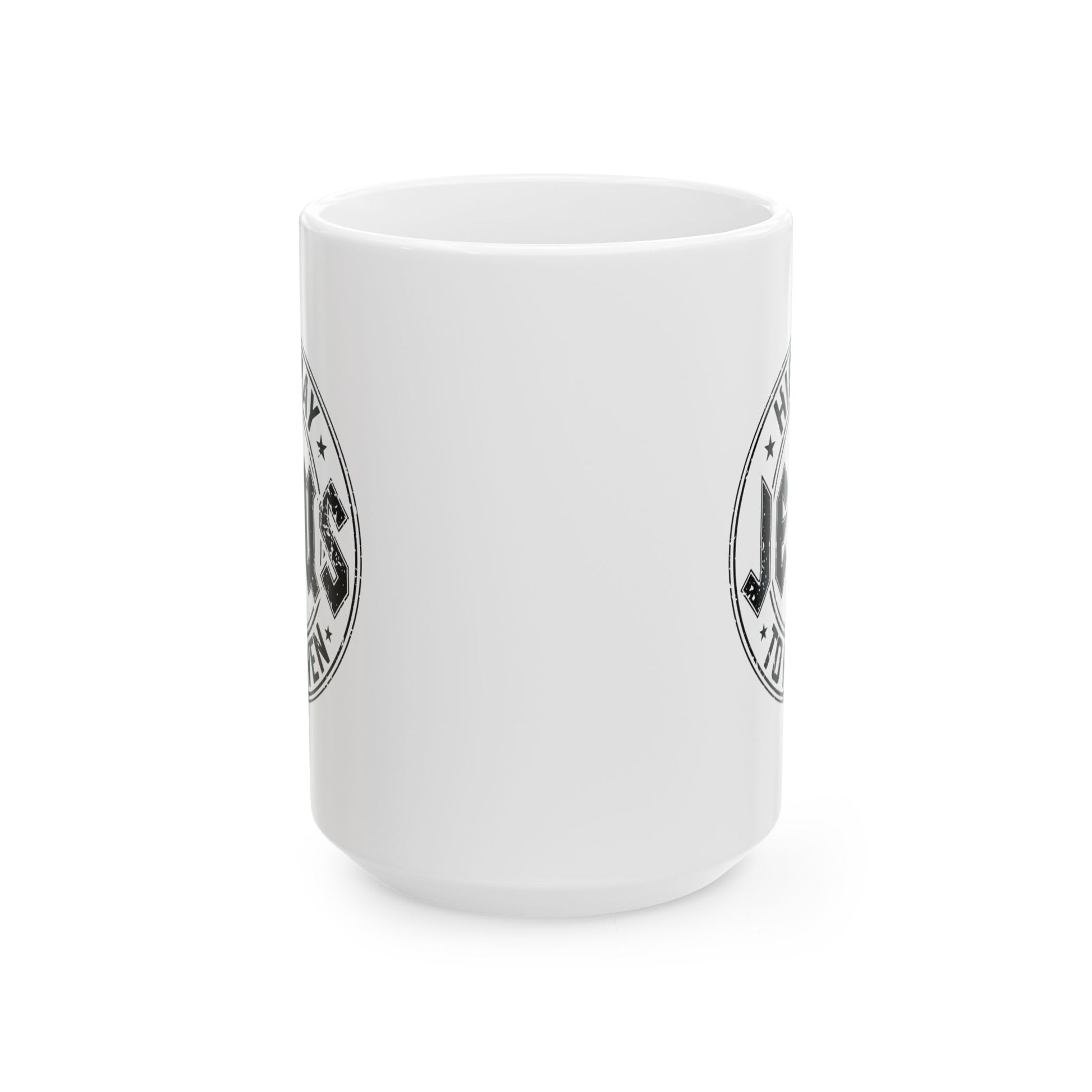 Religious Mug, Jesus Highway To Heaven, Christian Coffee Cup, Faith Ceramic Mug, Inspirational Tea Mug, Religious Gift Mug - Victory Thru Vision 