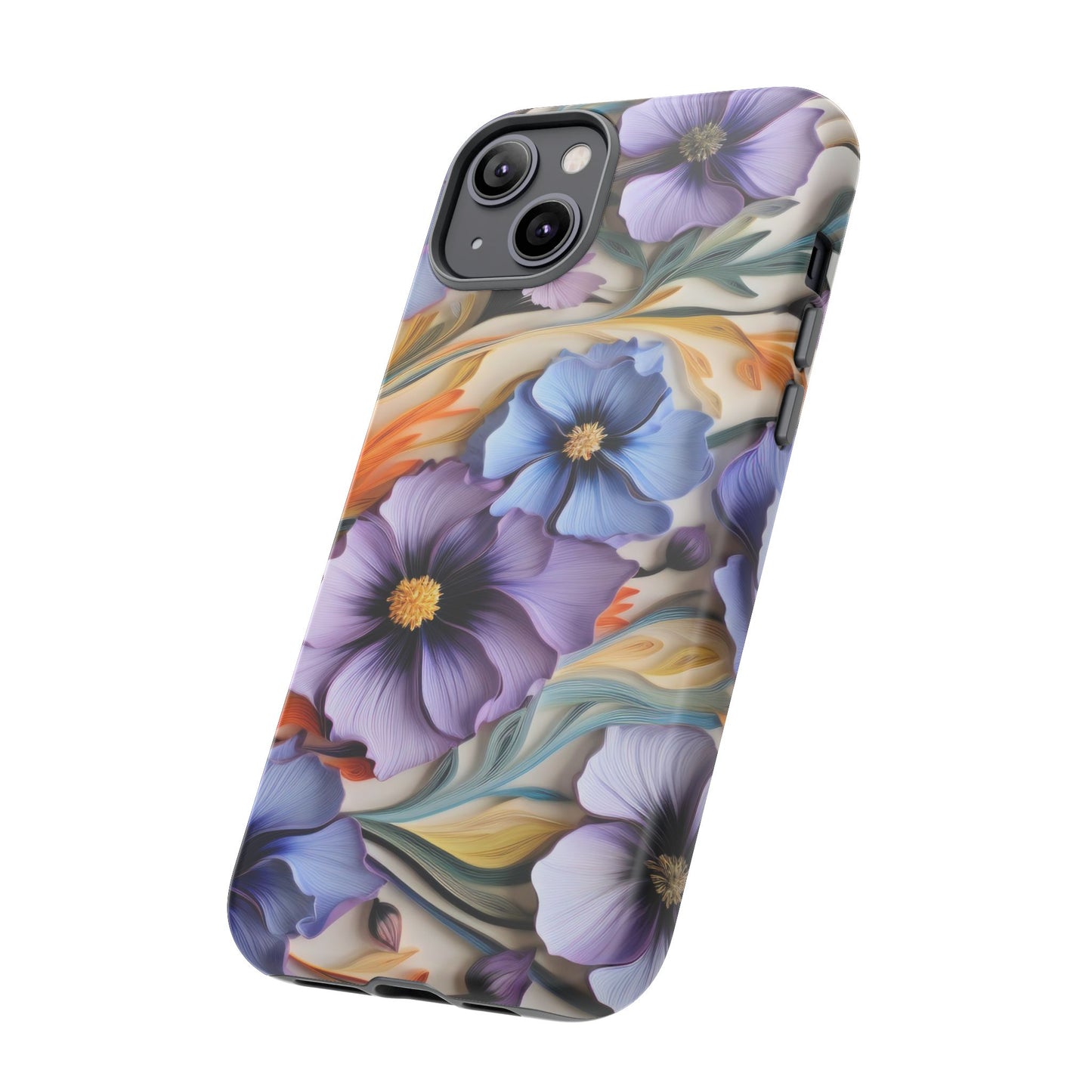 Tough Cases, Cosmos Flower Phone Cover, Floral Phone Case, Protective Phone Shell, Botanical Phone Skin, Flower Pattern